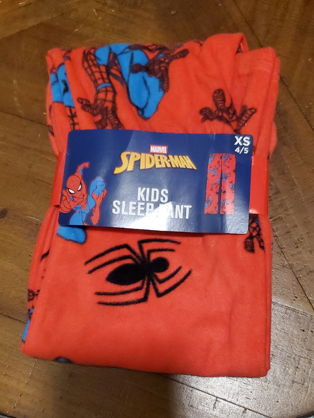 Spiderman Kids Pajama Bottoms Red and Blue